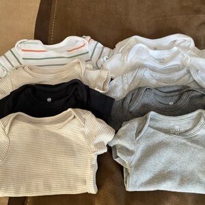 Bundle of 9 onesie t-shirts